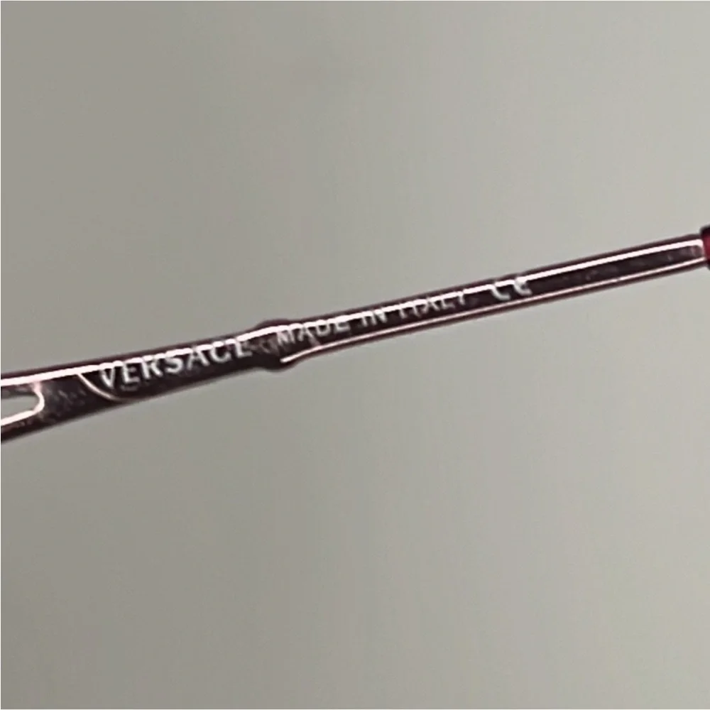 Gorgeous Authentic Versace luxury designer rimless prescription eyeglasses
